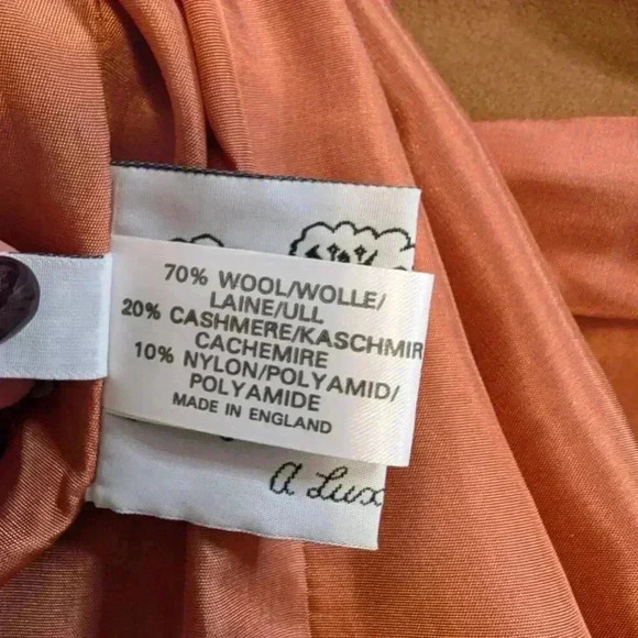 Cache D' Or 70/80's Vintage Wool/Cashmere Blend Jacket, Size 8, Brown - Picture 8 of 8